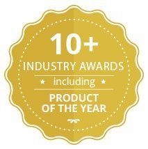 10+ Industry Awards including Product of the Year
